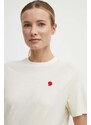 Majica kratkih rukava Fjallraven Hemp Blend T-shirt za žene, boja: bež, F14600163