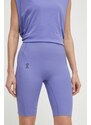 Sportske kratke hlače On-running Movement za žene, boja: ljubičasta, bez uzorka, visoki struk
