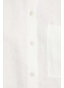 Lanena košulja Drykorn DANU boja: bež, relaxed, s klasičnim ovratnikom, 126086 87505