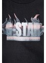 Pamučni top G-Star Raw boja: crna
