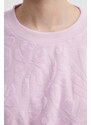 Dukserica Billabong Loosen Up za žene, boja: ružičasta, s uzorkom, ABJFT00412