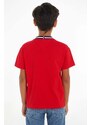 Dječja majica kratkih rukava Tommy Hilfiger boja: crvena, s tiskom
