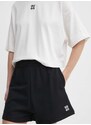 Pamučne kratke hlače HUGO boja: crna, bez uzorka, visoki struk, 50516269