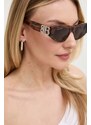 Sunčane naočale Balenciaga BB0095S za žene, boja: smeđa