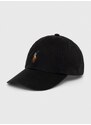 Kapa sa šiltom Polo Ralph Lauren boja: crna, bez uzorka