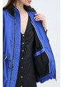 Jakna Karl Lagerfeld za žene, boja: tamno plava, za prijelazno razdoblje, oversize