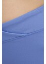 Kratke hlače za jogu Reebok Lux Studio Rib boja: ljubičasta, bez uzorka, visoki struk, 100076339