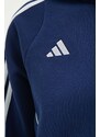 Dukserica za trening adidas Performance Tiro 24 boja: tamno plava, s kapuljačom, s aplikacijom, IR7507