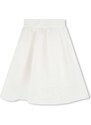 Dječja suknja Karl Lagerfeld boja: bijela, midi, širi se prema dolje