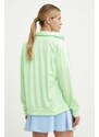 Dukserica adidas Originals za žene, boja: zelena, s aplikacijom, IP0614