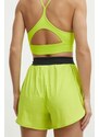 Kratke hlače za trening Reebok Lux boja: zelena, bez uzorka, visoki struk, 100076090