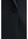 Sako s primjesom vune HUGO boja: crna, jednoredno zakopčavanje, bez uzorka, 50516447