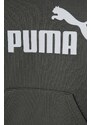 Dječja dukserica Puma boja: siva, s kapuljačom, s tiskom