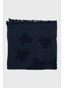 Pamučni ručnik Vilebrequin SANTAH boja: tamno plava, STHU1201