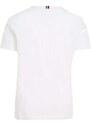 Dječja pamučna majica kratkih rukava Tommy Hilfiger boja: bijela