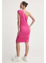 Haljina UGG boja: ružičasta, mini, uska, 1159570