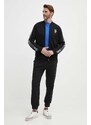 Dukserica Karl Lagerfeld za muškarce, boja: crna, s aplikacijom, 542900.705038