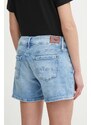 Traper kratke hlače Pepe Jeans RELAXED SHORT MW za žene, bez uzorka, visoki struk, PL801109MP2