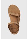 Sandale Teva Midform Universal Canvas za žene, boja: smeđa, s platformom, 1127570