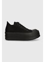 Tenisice Rick Owens Woven Shoes Double Bumper Low Sneaks za muškarce, boja: crna, DU01D1832.NDK.999