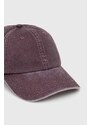 Pamučna kapa sa šiltom Samsoe Samsoe SAMSOE boja: smeđa, bez uzorka, U24100012