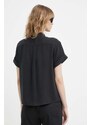 Košulja Theory za žene, boja: crna, regular
