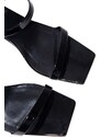 Kožne natikače By Far Tanya za žene, boja: crna, s debelom potpeticom, 19PFTNYSBLP