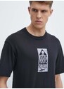 Pamučna majica Reebok Classic Basketball za muškarce, boja: crna, s tiskom, 100075504