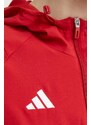 Jakna za trening adidas Performance Tiro 24 boja: crvena, za prijelazno razdoblje, IM8803