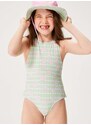 Dječji jednodijelni kupaći kostim Roxy HIBILINENE boja: zelena