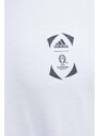 Majica kratkih rukava adidas Performance Euro 2024 za muškarce, boja: bež, s tiskom, IT9298