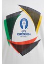 Majica kratkih rukava adidas Performance Euro 2024 za muškarce, boja: bež, s tiskom, IT9302