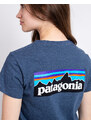 Patagonia W's P-6 Logo Responsibili-Tee Utility Blue