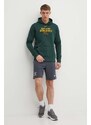 Dukserica Nike Oakland Athletics za muškarce, boja: zelena, s kapuljačom, s tiskom