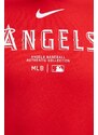 Dukserica Nike Los Angeles Angels za muškarce, boja: crvena, s kapuljačom, s tiskom