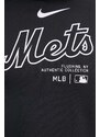 Dukserica Nike New York Mets za muškarce, boja: crna, s kapuljačom, s tiskom