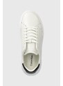 Kožne tenisice Calvin Klein LOW TOP LACE UP LTH boja: bijela, HM0HM01016