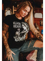 Ulična majica žensko - PIN UP SHAKE - BLACK HEART - 12900