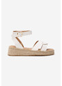 Zapatos Sandale s platformom Avelena bijele