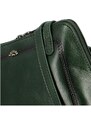 Luksuzna ženska kožna torbica preko ramena Katana Rebora, tamnozelena