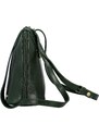 Luksuzna ženska kožna torbica preko ramena Katana Rebora, tamnozelena