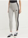 Tajice adidas Essentials za žene, boja: siva, melanž, JE0068