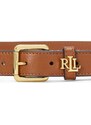 Kožni remen Lauren Ralph Lauren za žene, boja: smeđa, 412968763