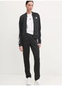 Trenirka adidas 3-Stripes za žene, boja: crna, JD5434
