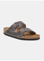 Natikače od nubuk kože Birkenstock Arizona boja: siva, 1027046