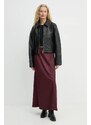 Suknja AERON boja: bordo, maxi, širi se prema dolje, SK236535