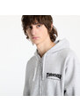 Hoodica Thrasher Magazine Logo Zip Hoody Melange Grey