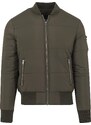 Urban Classics Basic Quilt Bomber Jacket Olive