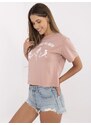 RUE PARIS T-shirt-157-TS-0086.60P-Light Pink