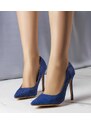 Gemre Navy blue glossy stilettos Patins